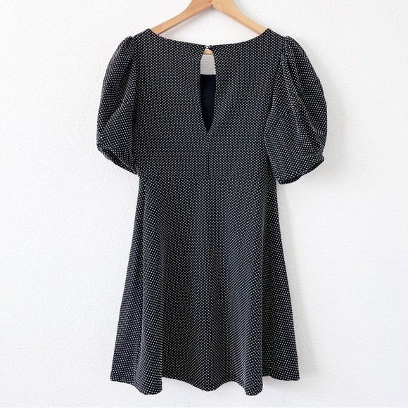 Free People Penelope Black Polka Dot Mini Dress - Picture 9 of 10